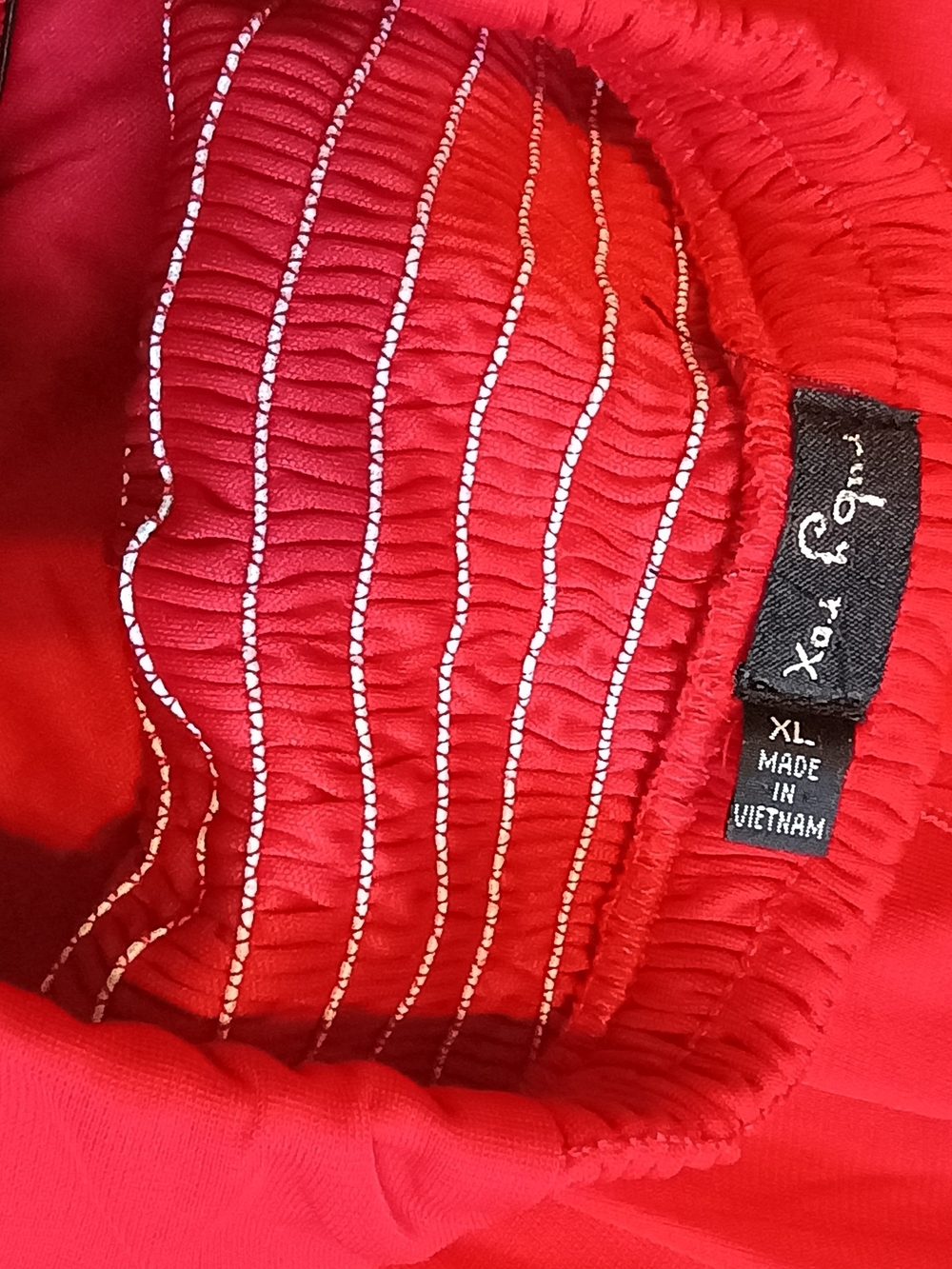 Ruby Rox Red Strapless High-Low Chiffon Dress - Picture 6 of 8